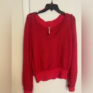 Free People - Pink Sweater -Size Small